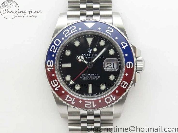 MiroTime 0521 UrbanStyle GMT-Master II 126710 BLRO 904L BP Maker 1:1 Best Edition Black Dial On 904L Jubilee Bracelet A3285 (Correct Hand Stack) 2517